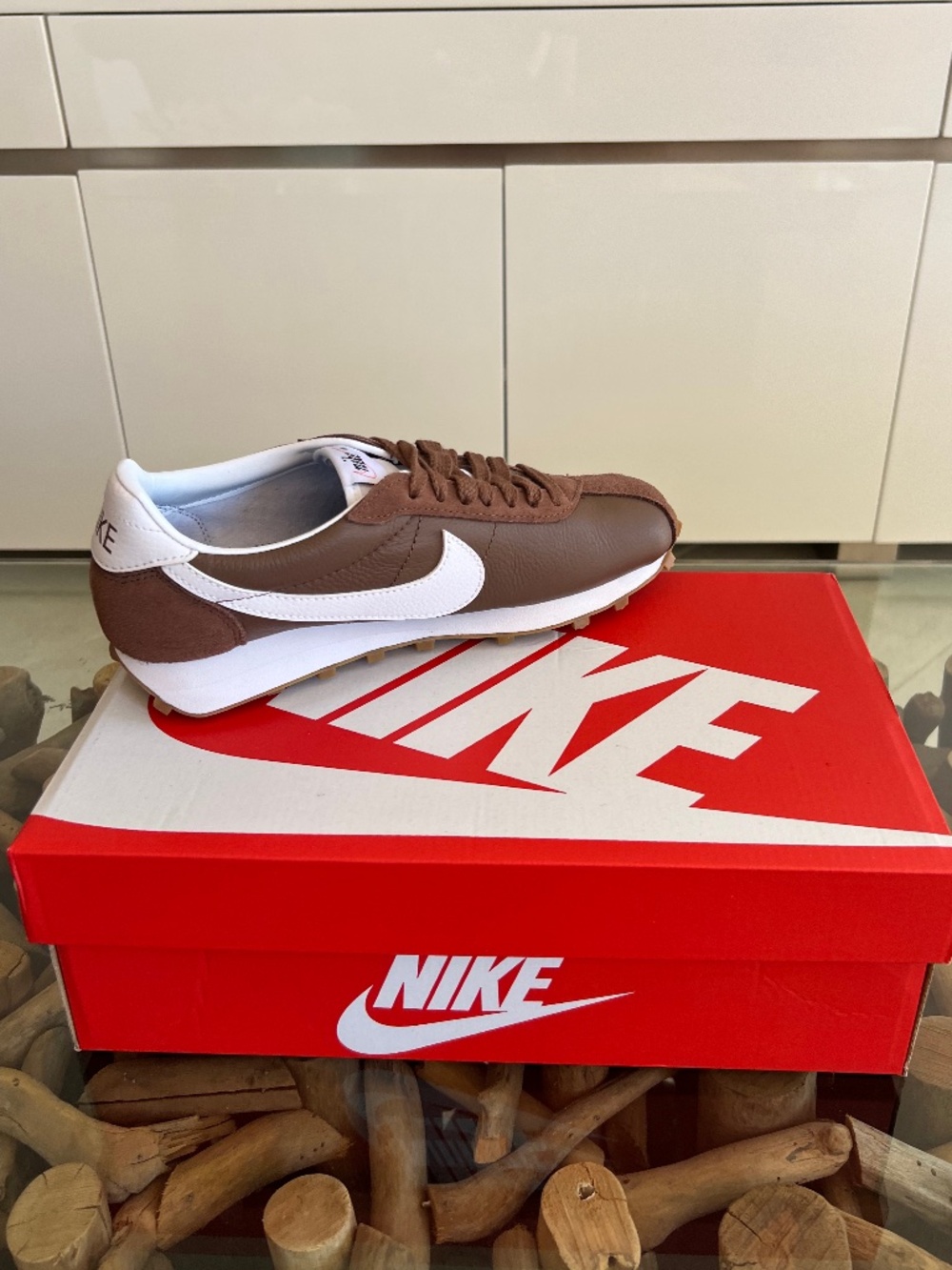 NIKE LD-1000 Fauna Brown Leather Sneakers